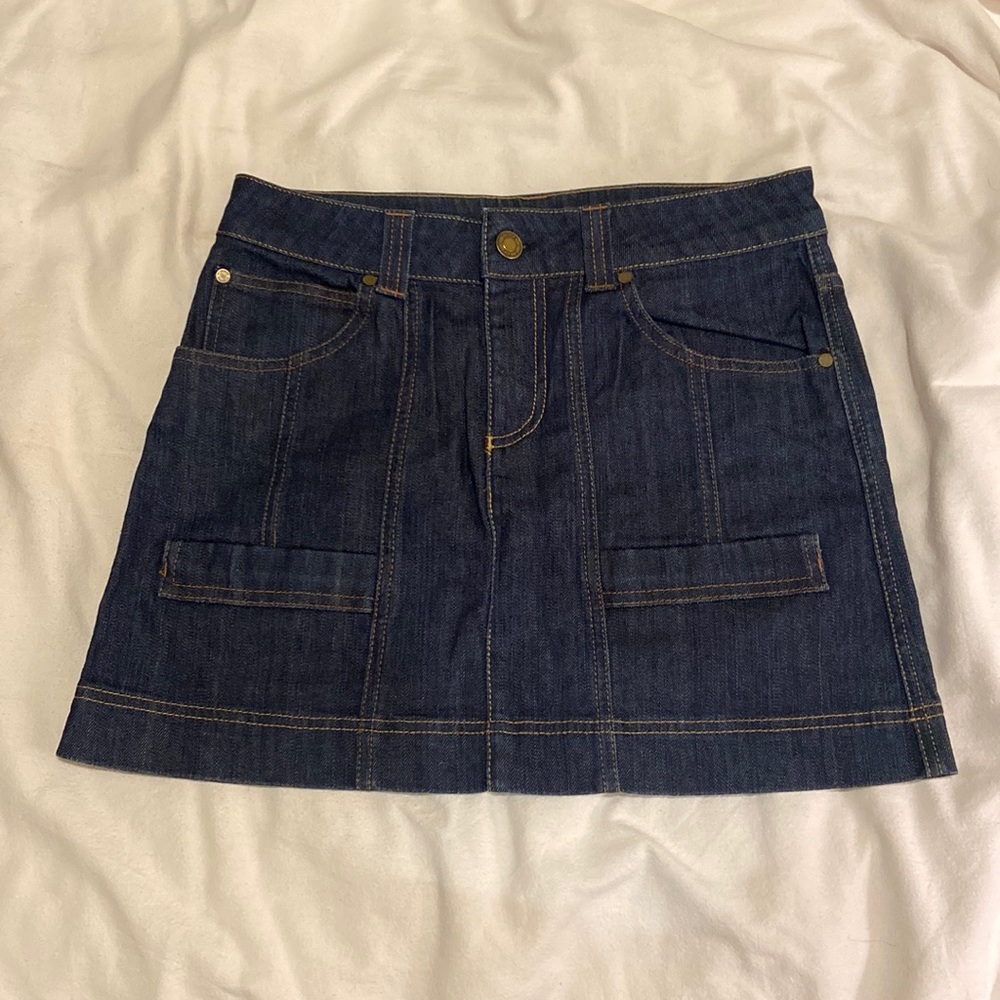 GUCCI denim mini skirt